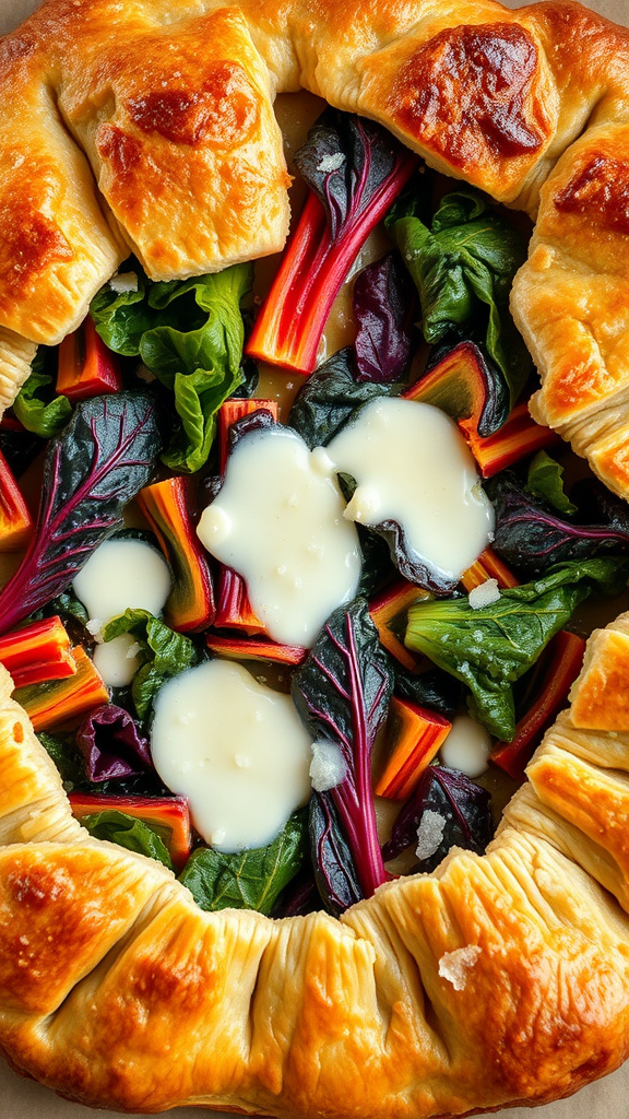 8. Rainbow Chard Easter Galette