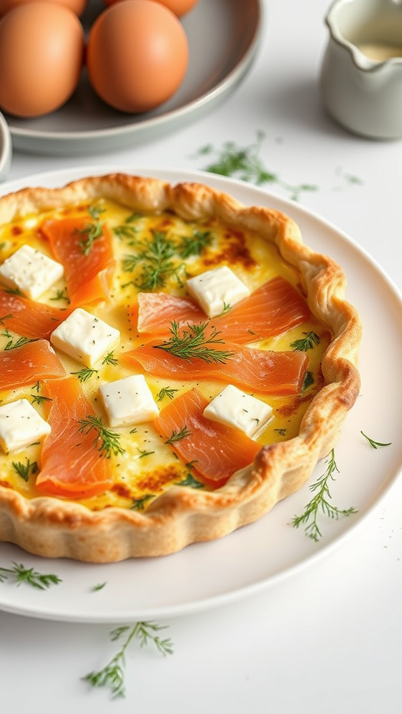 9. Smoked Salmon Quiche Classic