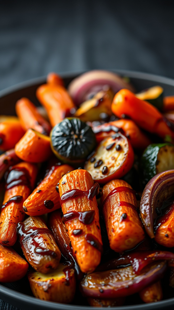 14. Balsamic Glazed Roasted Veggies