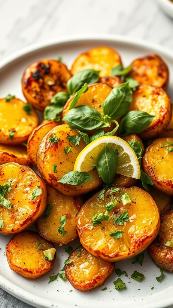 16. Lemon Basil Smashed Potatoes