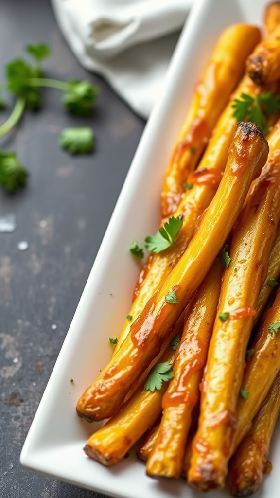 19. Honey Dijon Roasted Parsnips